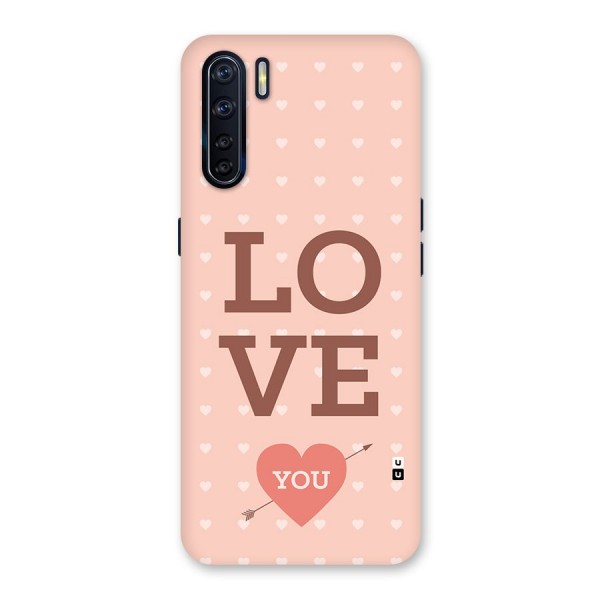 Love You Hearts Back Case for Oppo F15