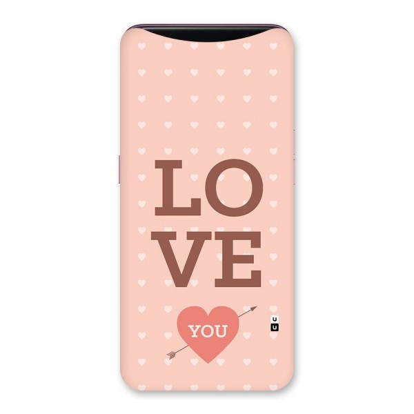Love You Hearts Back Case for Oppo Find X