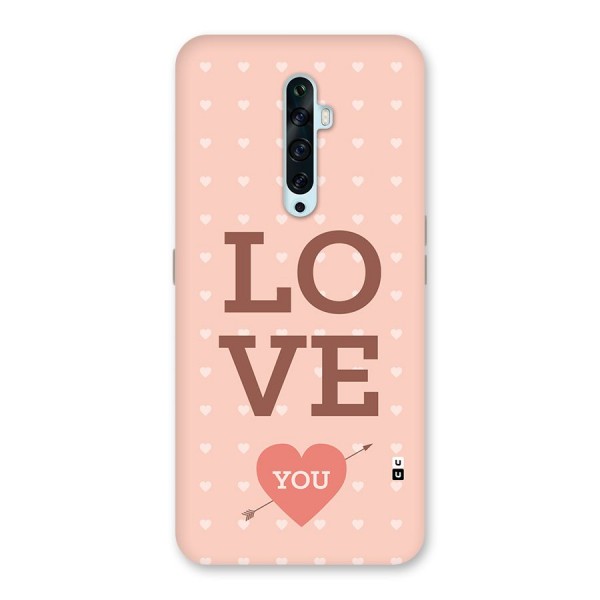 Love You Hearts Back Case for Oppo Reno2 F