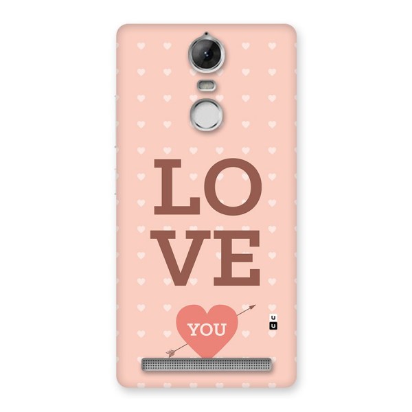 Love You Hearts Back Case for Vibe K5 Note