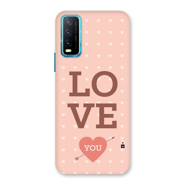 Love You Hearts Back Case for Vivo Y20i