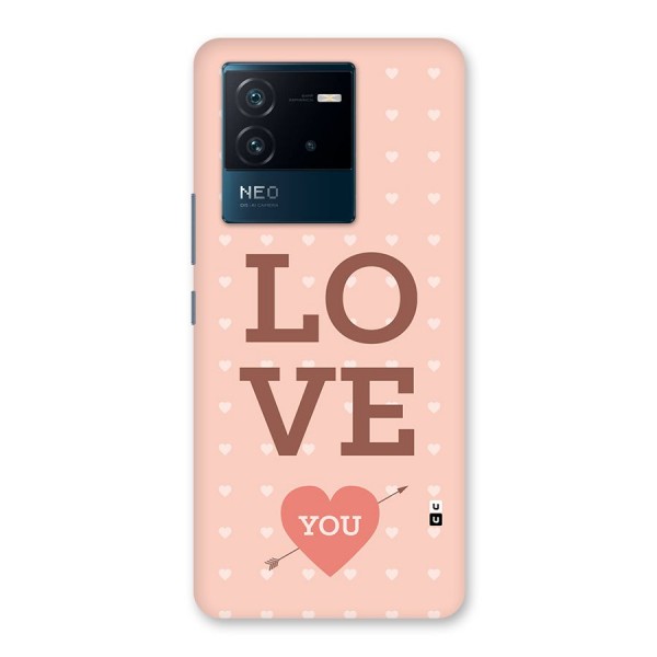 Love You Hearts Back Case for Vivo iQOO Neo 6 5G