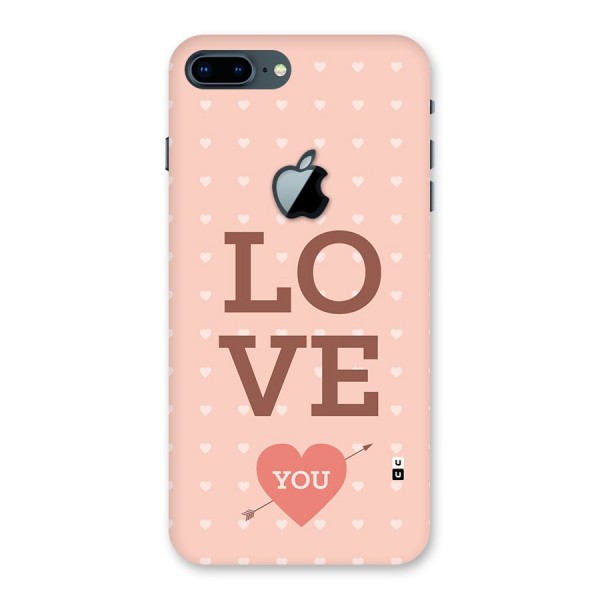 Love You Hearts Back Case for iPhone 7 Plus Apple Cut