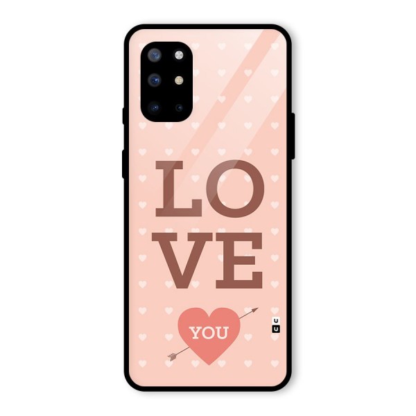 Love You Hearts Glass Back Case for OnePlus 8T