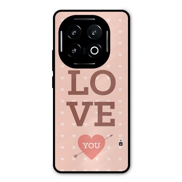 Love You Hearts Metal Back Case for iQOO 13