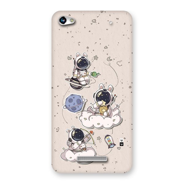 Lovely Astronaut Playing Back Case for Canvas Hue 2 A316