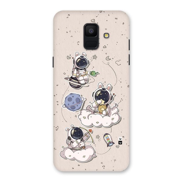 Lovely Astronaut Playing Back Case for Galaxy A6 (2018)