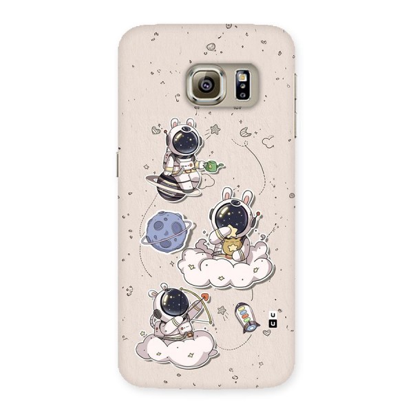 Lovely Astronaut Playing Back Case for Galaxy S6 edge