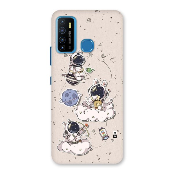 Lovely Astronaut Playing Back Case for Infinix Hot 9