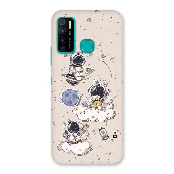 Lovely Astronaut Playing Back Case for Infinix Hot 9 Pro
