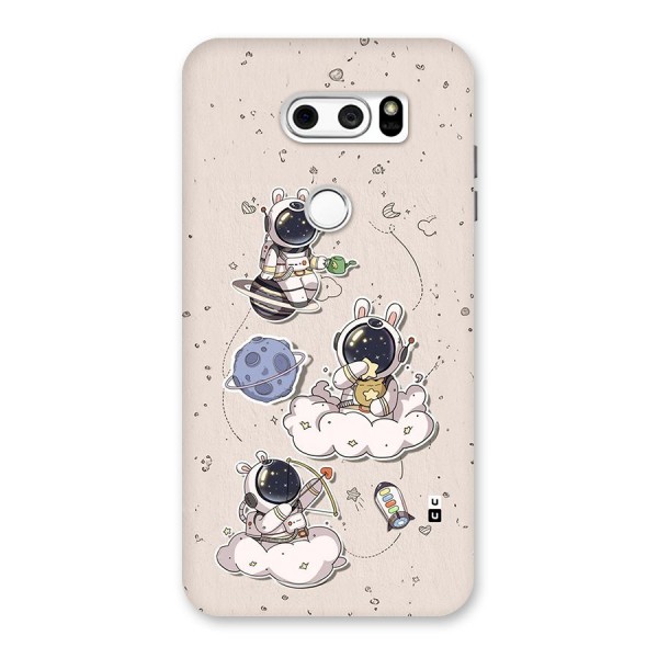 Lovely Astronaut Playing Back Case for LG V30