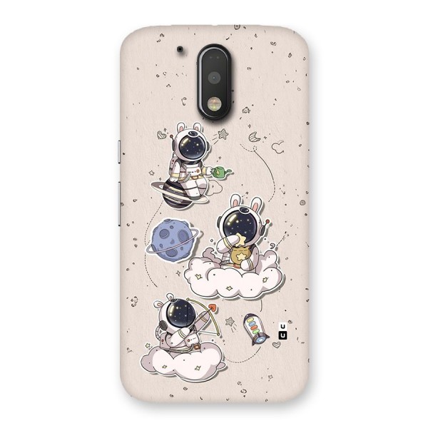 Lovely Astronaut Playing Back Case for Moto G4 Plus