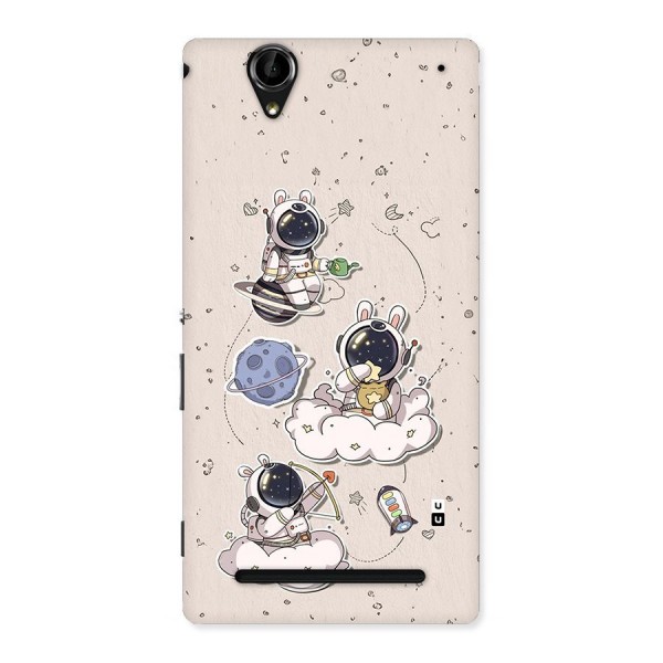 Lovely Astronaut Playing Back Case for Xperia T2