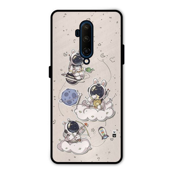 Lovely Astronaut Playing Metal Back Case for OnePlus 7T Pro
