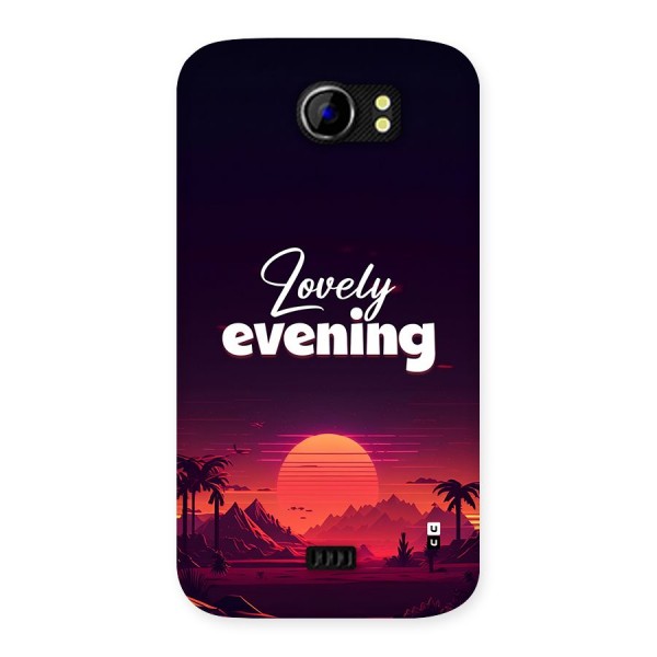 Lovely Evening Back Case for Canvas 2 A110