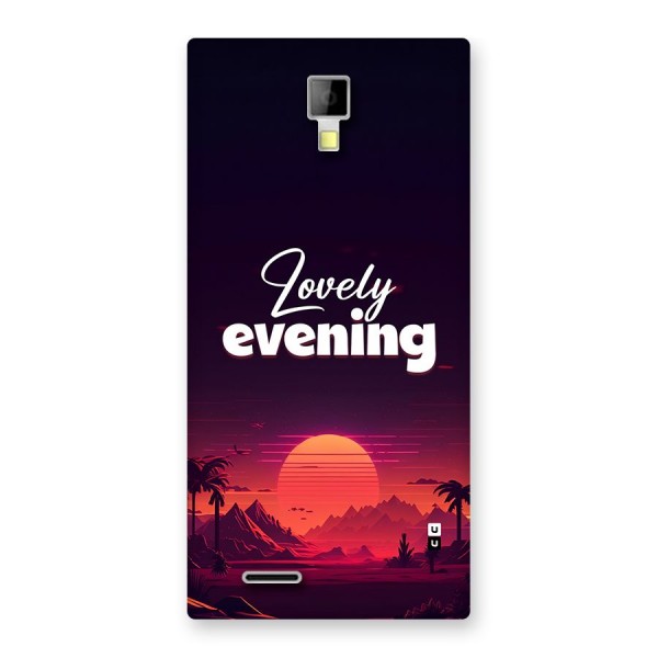 Lovely Evening Back Case for Canvas Xpress A99