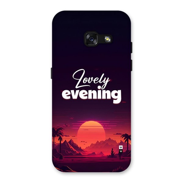 Lovely Evening Back Case for Galaxy A3 (2017)
