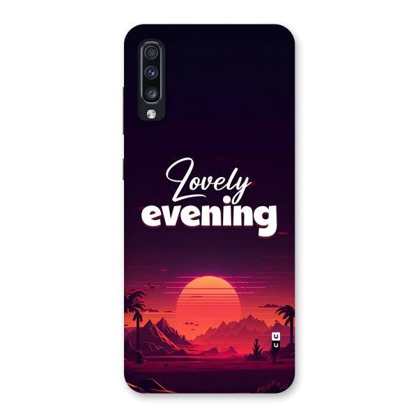 Lovely Evening Back Case for Galaxy A70