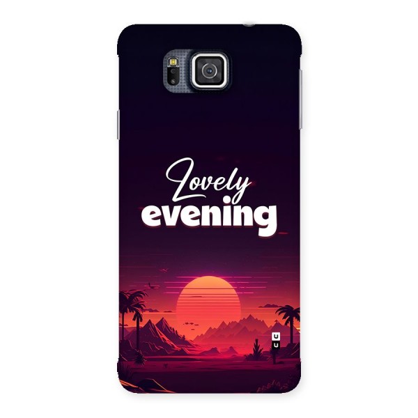 Lovely Evening Back Case for Galaxy Alpha