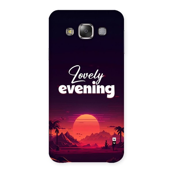 Lovely Evening Back Case for Galaxy E7