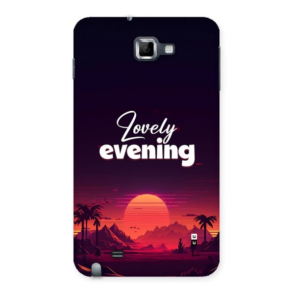 Lovely Evening Back Case for Galaxy Note