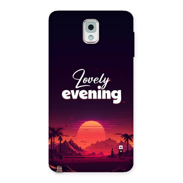 Lovely Evening Back Case for Galaxy Note 3