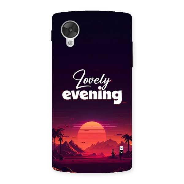 Lovely Evening Back Case for Google Nexus 5