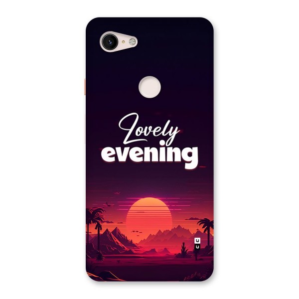 Lovely Evening Back Case for Google Pixel 3 XL