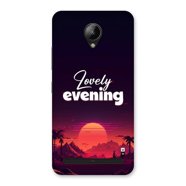 Lovely Evening Back Case for Lenovo C2