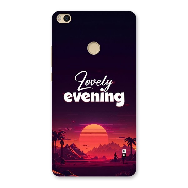 Lovely Evening Back Case for Mi Max 2