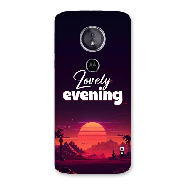 Lovely Evening Back Case for Moto E5