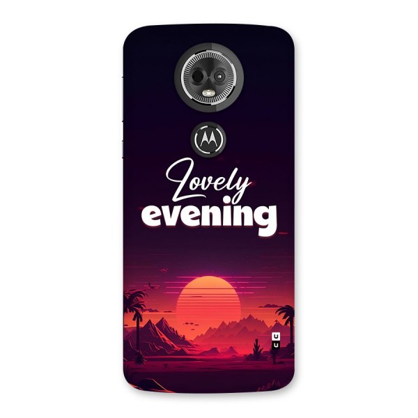 Lovely Evening Back Case for Moto E5 Plus