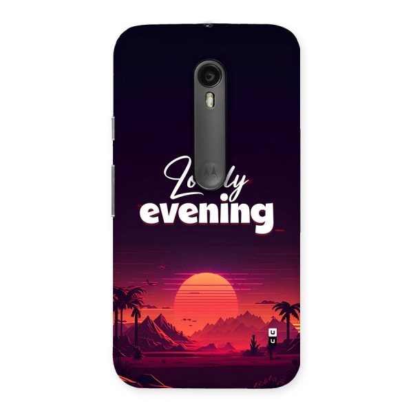 Lovely Evening Back Case for Moto G3