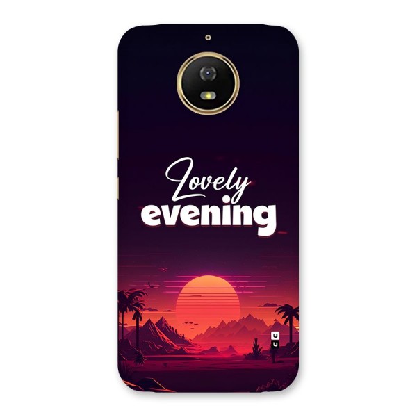 Lovely Evening Back Case for Moto G5s