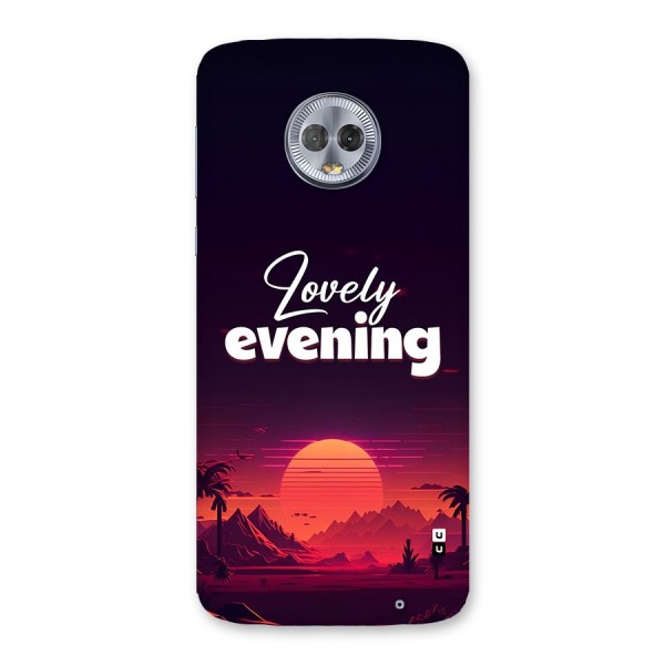 Lovely Evening Back Case for Moto G6 Plus