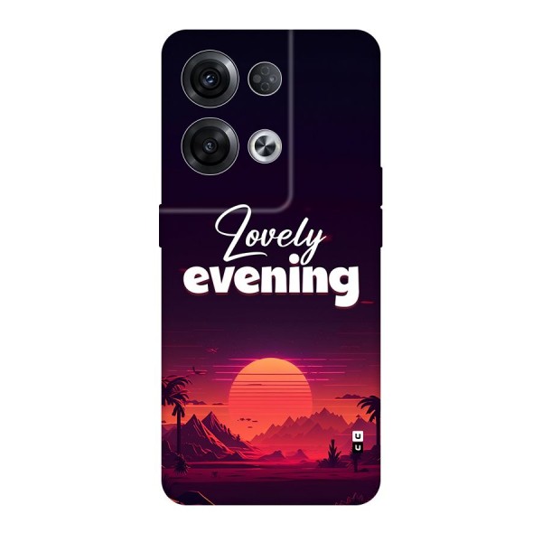Lovely Evening Back Case for Oppo Reno8 Pro 5G
