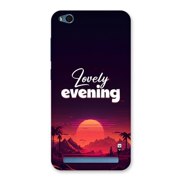 Lovely Evening Back Case for Redmi 5A