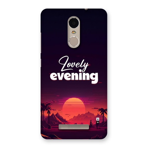 Lovely Evening Back Case for Redmi Note 3