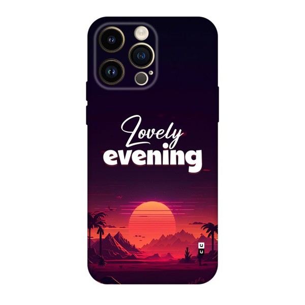 Lovely Evening Back Case for iPhone 14 Pro Max