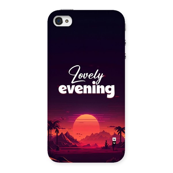 Lovely Evening Back Case for iPhone 4 4s
