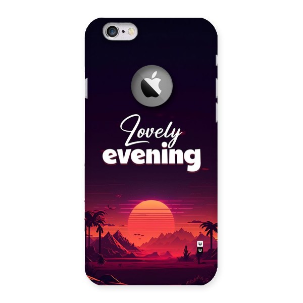 Lovely Evening Back Case for iPhone 6 Logo Cut