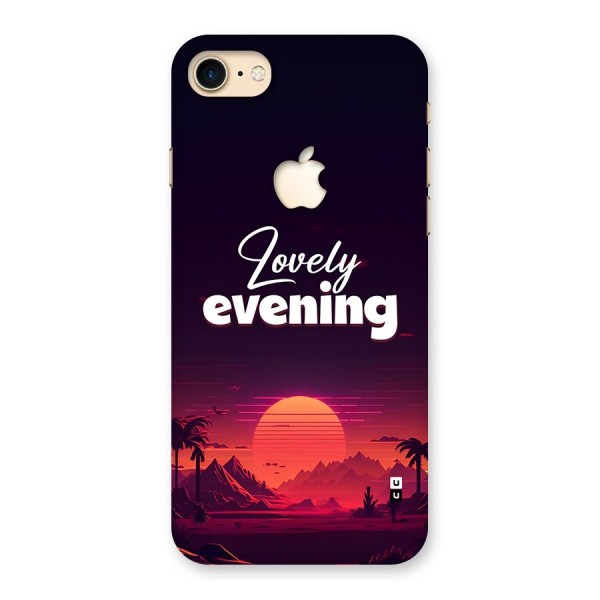 Lovely Evening Back Case for iPhone 7 Apple Cut