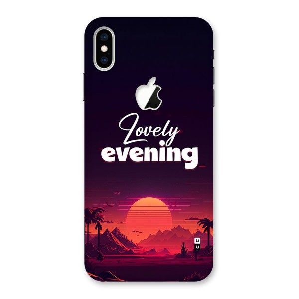 Lovely Evening Back Case for iPhone XS Max Apple Cut