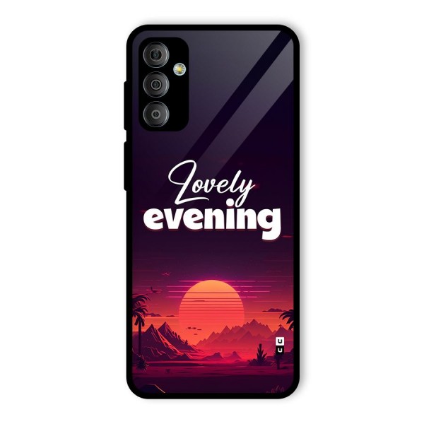 Lovely Evening Glass Back Case for Galaxy F23