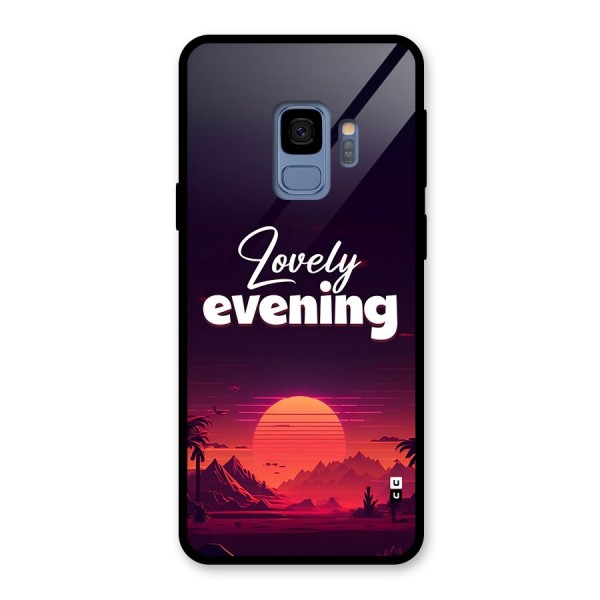 Lovely Evening Glass Back Case for Galaxy S9