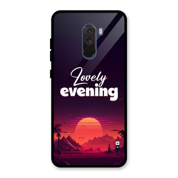 Lovely Evening Glass Back Case for Poco F1