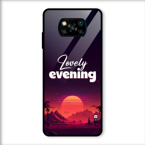 Lovely Evening Glass Back Case for Poco X3