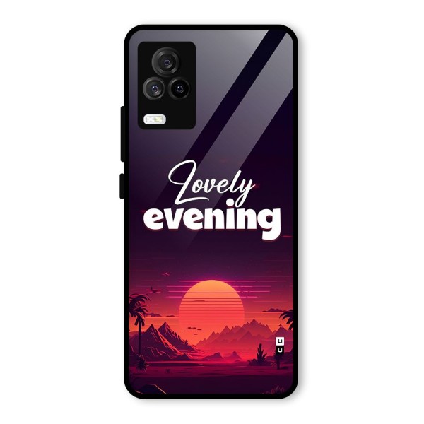 Lovely Evening Glass Back Case for Vivo iQOO 7 Legend 5G