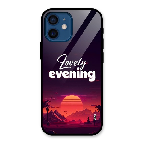 Lovely Evening Glass Back Case for iPhone 12 Mini