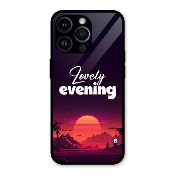 Lovely Evening Glass Back Case for iPhone 14 Pro Max